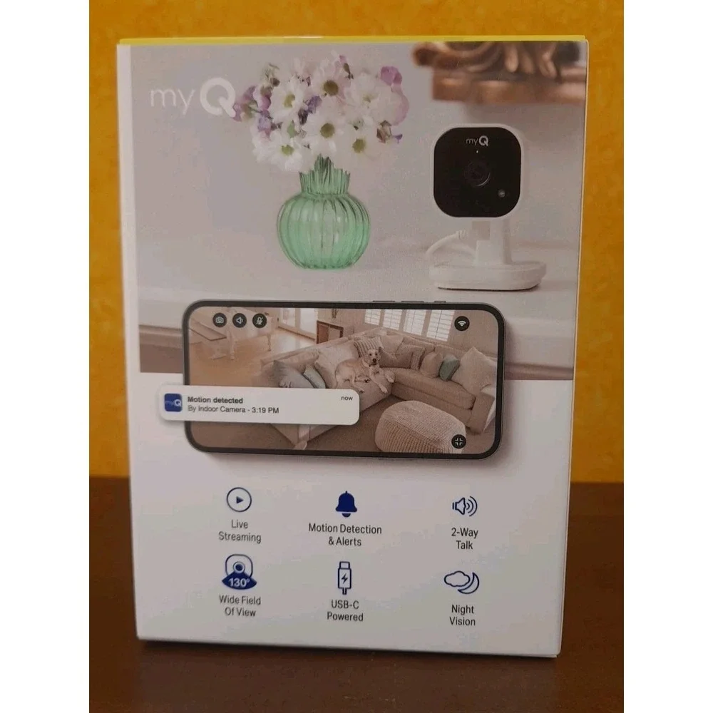 MyQ Smart Indoor Camera, Style# MYQ-C13AXXW, Color White 141-4369-000